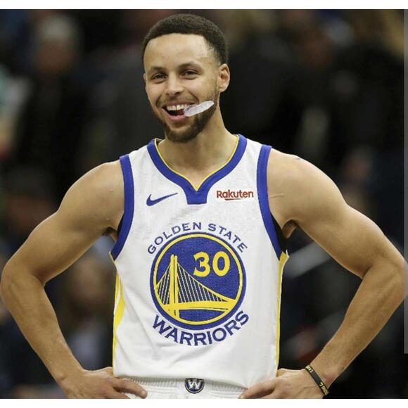 Steph Curry (Warriors)-(White)-(Jersey)-(Size:XL)-$90 - Picture 4 of 9